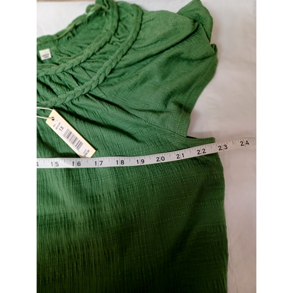 Max Studio Crochet Trim Top –Size 1X | Elevated Boho NWT - Picture 8 of 8